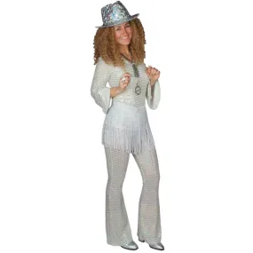 Disco Outfit Compleet Wit