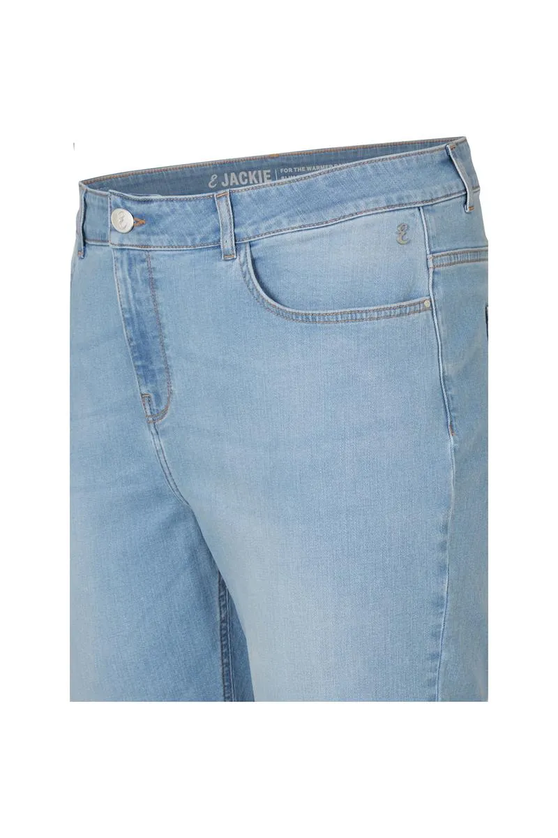 Jackie Broek capri blauw