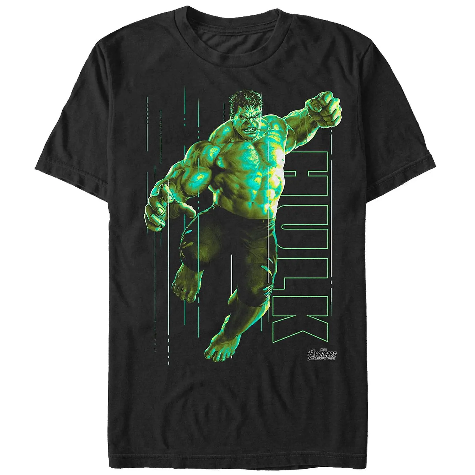 MANNEN' S MARVEL AVENGERS: INFINITY WAR HULK PORTRET GRAFISCH TSHIRT ZWART 3 X LARGEGYSGYWS121