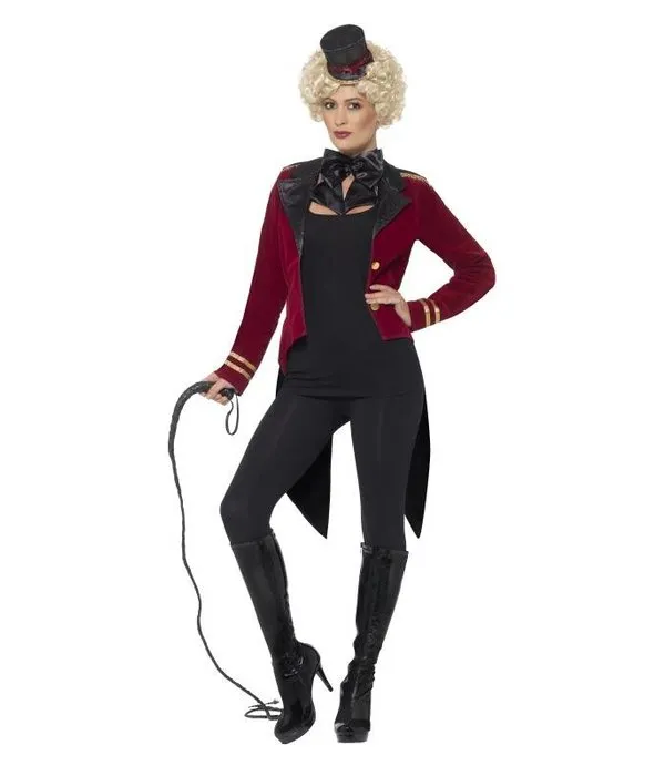 Rode circus slipjas vrouw