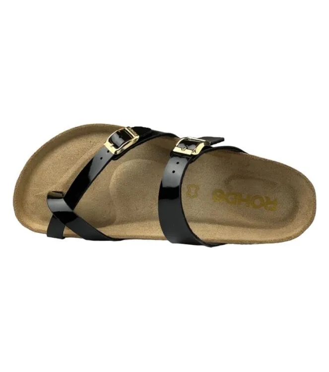 ROHDE 557591 BLACK SLIPPERS