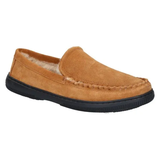 Rohde 7136 Pantoffel cognac velour warmlining